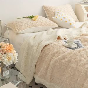 Bedding & Blanketsillustration7 Custom Geometry Pattern Coral Fleece Blanket Multicolor Autumn Winter Office Napping Blanket