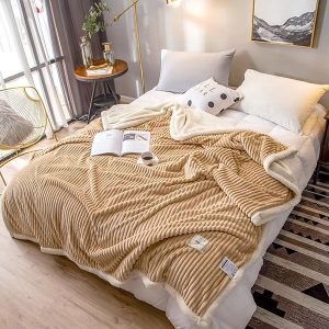 Bedding & Blanketsillustration5 3D Arabesque Double-Sided Heavy Sherpa Comforter Home Winter Warm Soft Shu Velveteen Queen Size Bed Quilt Comforter