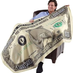 Bedding & Blanketsillustration9 Factory Direct Sales Digital Printing 100 Us Dollars Banknotes Flannel Blanket Children Sofa Air Conditioning Blanket