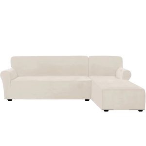 Living room removable velvet two-piece set L-shaped recliner + 3-seater split sofa set