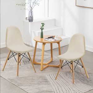 Long Check Jacquard, Arc-Shaped and Shell Style Chair Covers for Home and Clubhouse