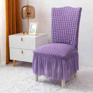 Sofa & Chair Coversillustration4 Wholesale Customization Hot Selling Elastic Pleated Polyester Barber Chair Coverst With Skirt