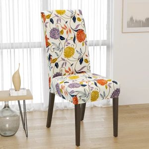 Sofa & Chair Coversillustration6 Customized Designs Soft Comfortable Various Color Spandex Stretch Washable Elasted Fitted Dining Room Chair Cover
