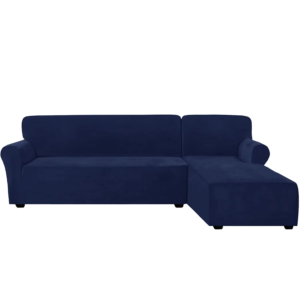 Lounge Velours amovible 2 pièces en forme de L...