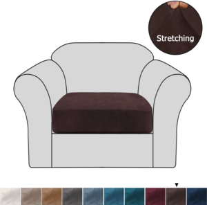 Housse de coussin de canapé en velours stretch 1 pièce...