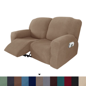 6 pièces Loveseat Recliner Stretch Sofa Slipcov...