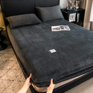 Drap housse personnalisé grossiste couleur unie n...