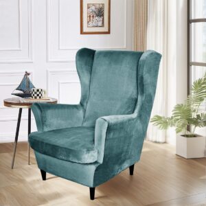 Funda para Silla Wing Diseño de terciopelo elástico ...