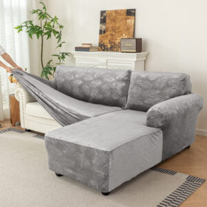 Lounge Velours gaufré amovible 2 pièces L-Sha...