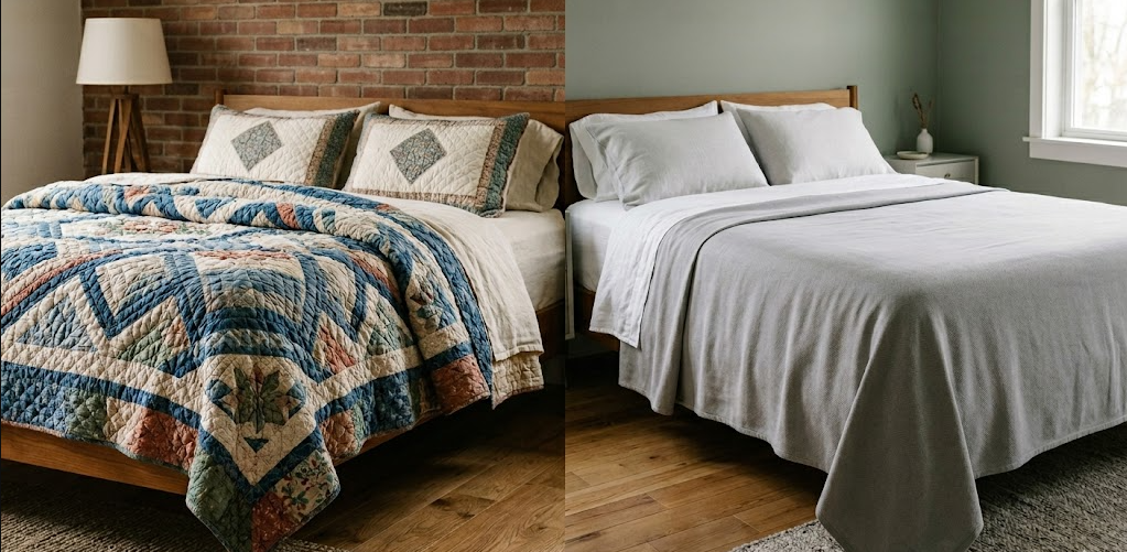 Comparison of bed sheets and duvet covers