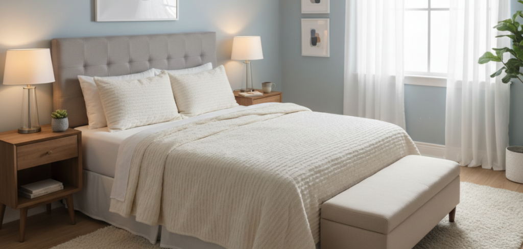Un dormitorio limpio y ordenado